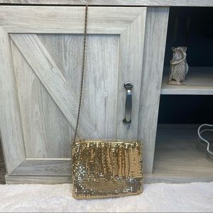 Gold Mesh Shoulder Bag